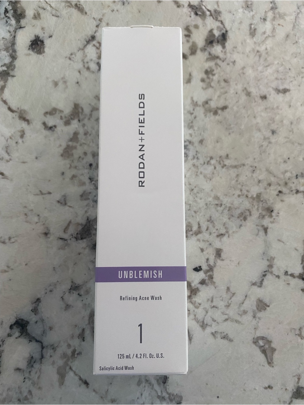 Rodan + Fields Unblemish Refining Acne Wash - Purple and White